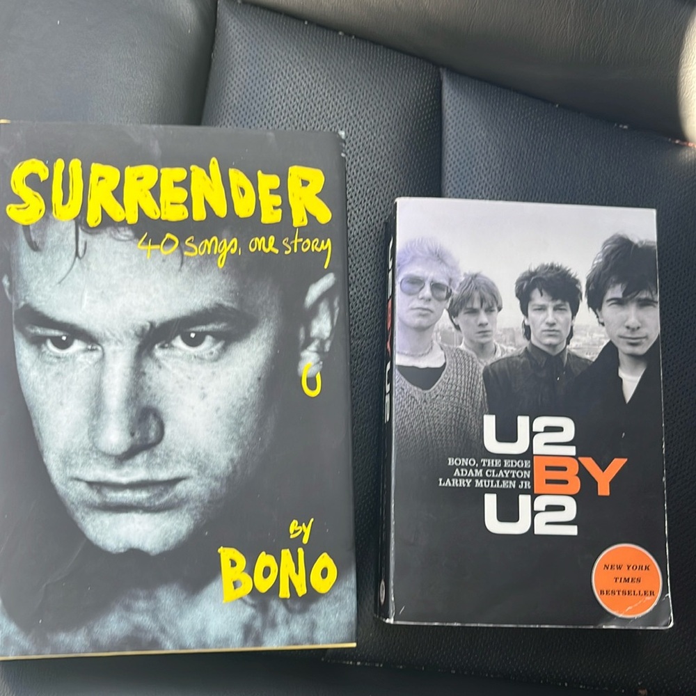 U2 books. Surrender by Bono & U2 by U2